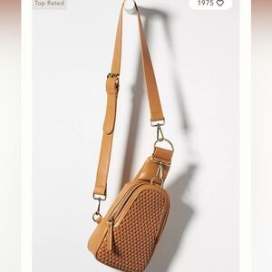 NWOT Anthropologie Woven Liberty Sling Bag